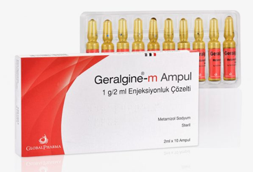 GERALGINE-M 1000 MG/2 ML IM/IV ENJEKSIYONLUK COZELTI (10 AMPUL)